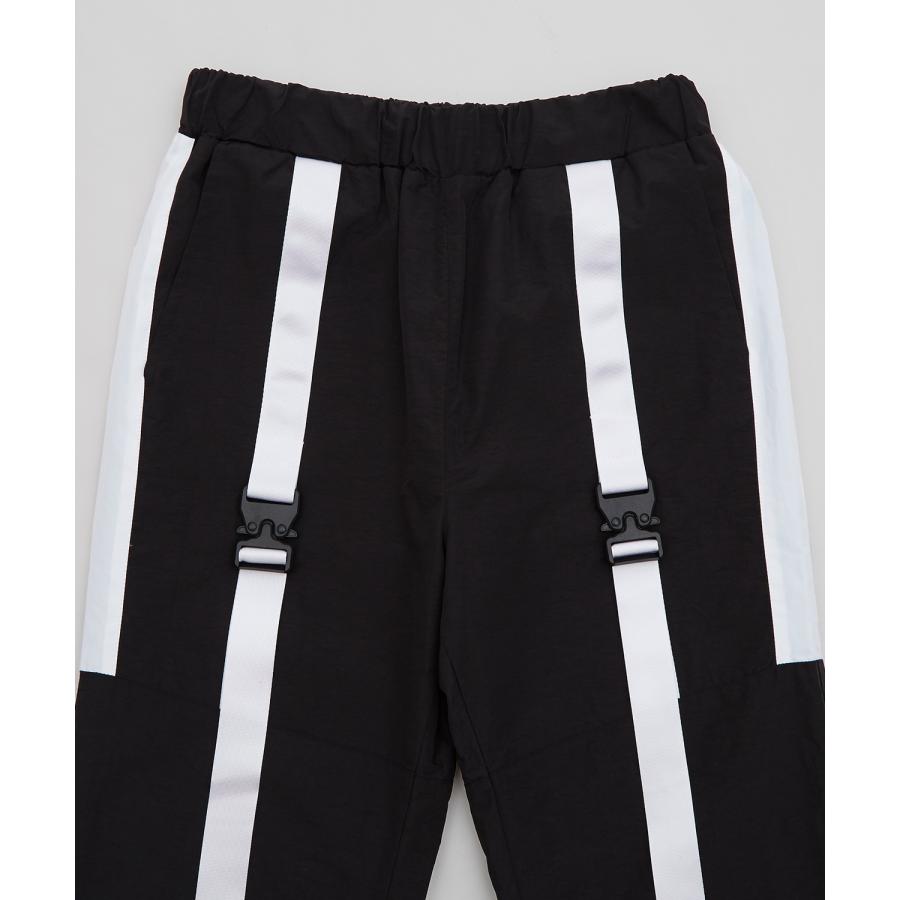 ナイロンパンツ メンズ サイバーパンク ラインパンツ デザインパンツ アメカジ カジュアル ワーク ストリート 古着MIX 韓国 | improves | 18