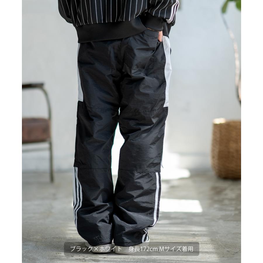 ナイロンパンツ メンズ サイバーパンク ラインパンツ デザインパンツ アメカジ カジュアル ワーク ストリート 古着MIX 韓国 | improves | 11
