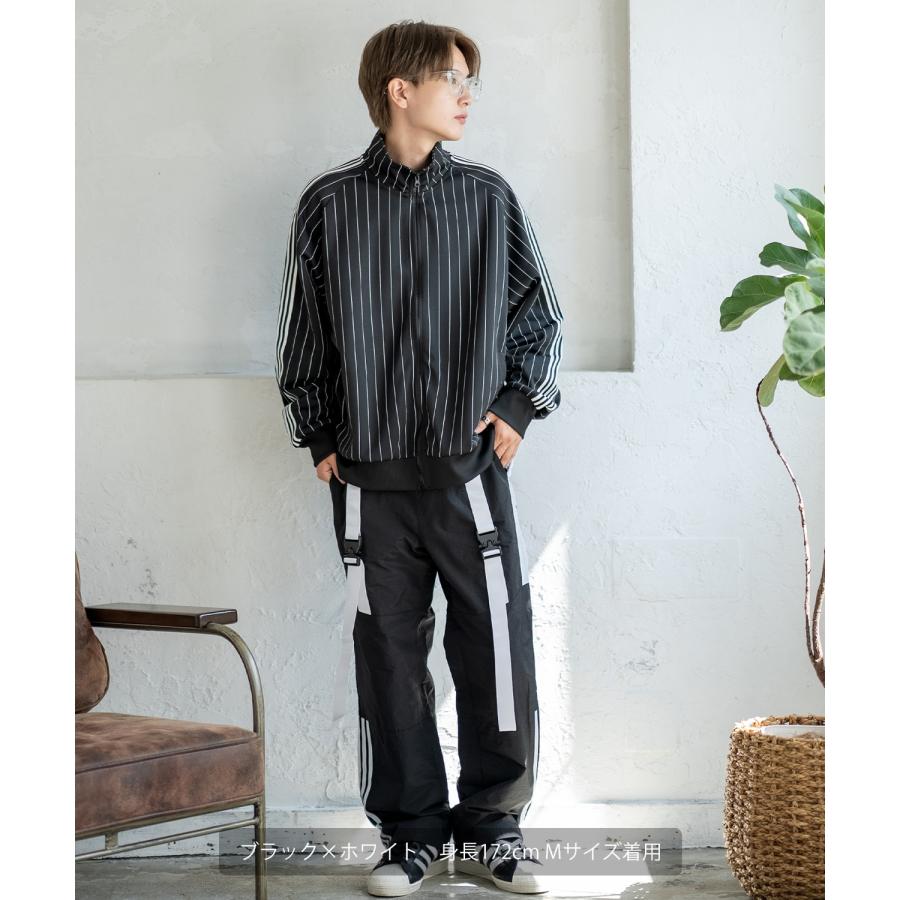 ナイロンパンツ メンズ サイバーパンク ラインパンツ デザインパンツ アメカジ カジュアル ワーク ストリート 古着MIX 韓国 | improves | 12