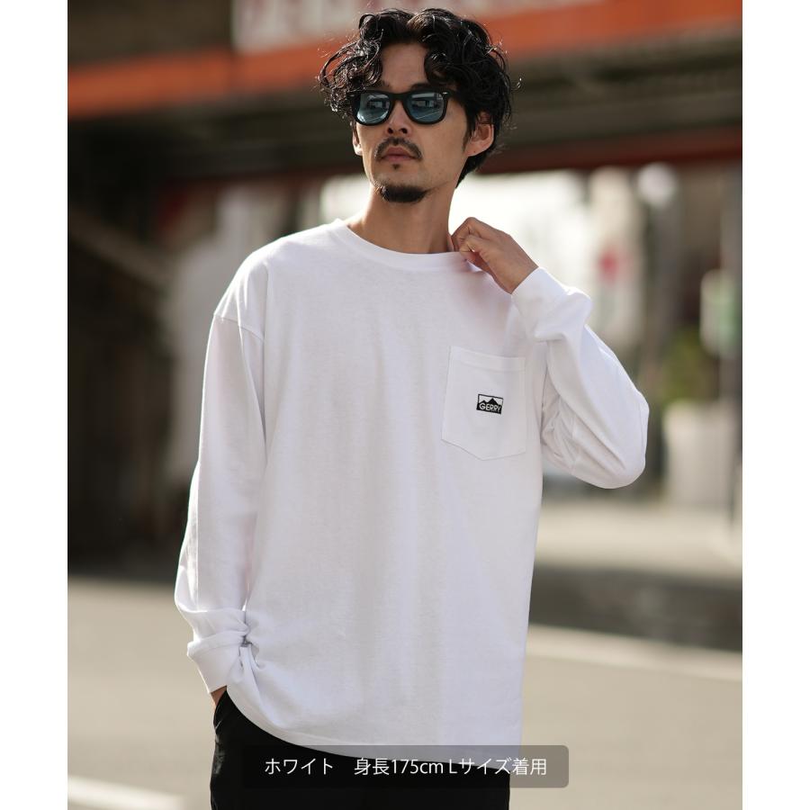 長袖Tシャツ メンズ GERRY ジェリー 別注 マウントロゴ ワンポイント 刺しゅう ロンT カットソー ポケT アウトドア ストリート アメカジ 古着MIX | GERRY | 03