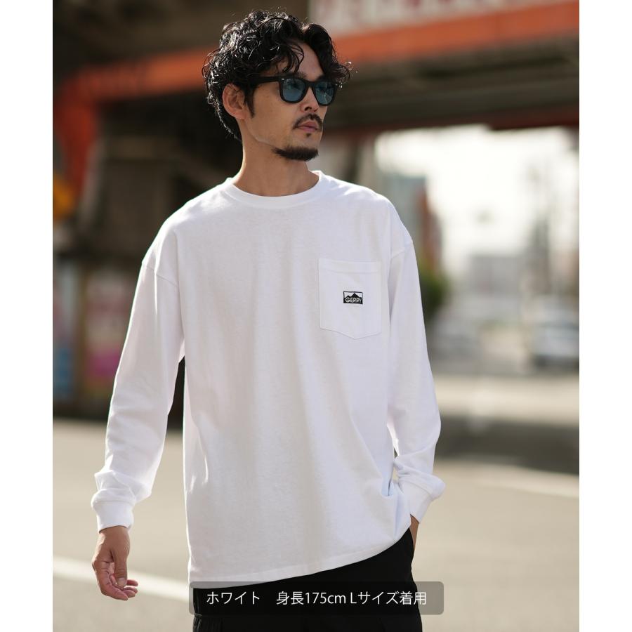 長袖Tシャツ メンズ GERRY ジェリー 別注 マウントロゴ ワンポイント 刺しゅう ロンT カットソー ポケT アウトドア ストリート アメカジ 古着MIX | GERRY | 05