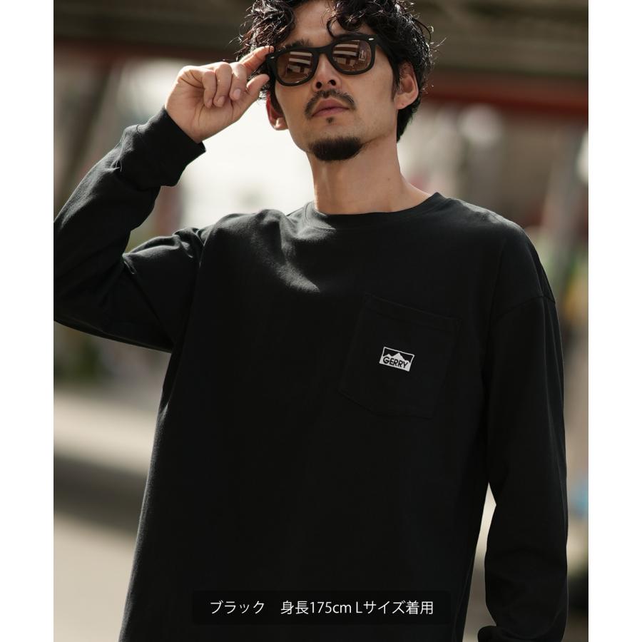 長袖Tシャツ メンズ GERRY ジェリー 別注 マウントロゴ ワンポイント 刺しゅう ロンT カットソー ポケT アウトドア ストリート アメカジ 古着MIX | GERRY | 07