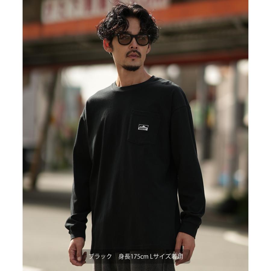 長袖Tシャツ メンズ GERRY ジェリー 別注 マウントロゴ ワンポイント 刺しゅう ロンT カットソー ポケT アウトドア ストリート アメカジ 古着MIX | GERRY | 08
