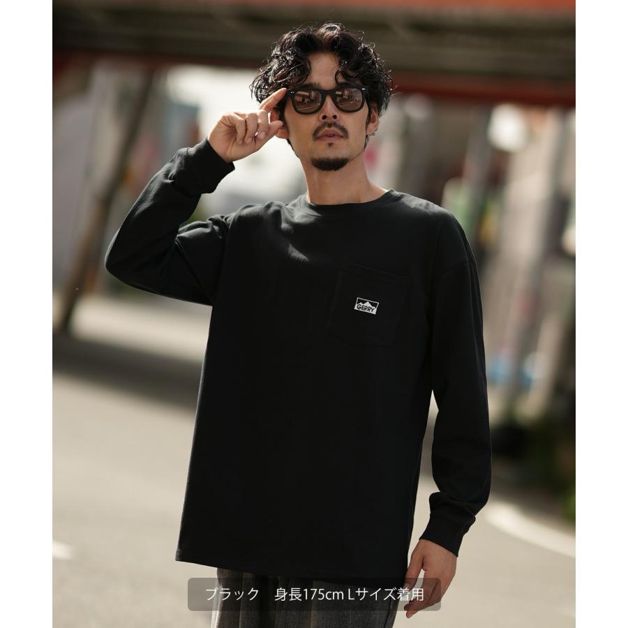 長袖Tシャツ メンズ GERRY ジェリー 別注 マウントロゴ ワンポイント 刺しゅう ロンT カットソー ポケT アウトドア ストリート アメカジ 古着MIX | GERRY | 10