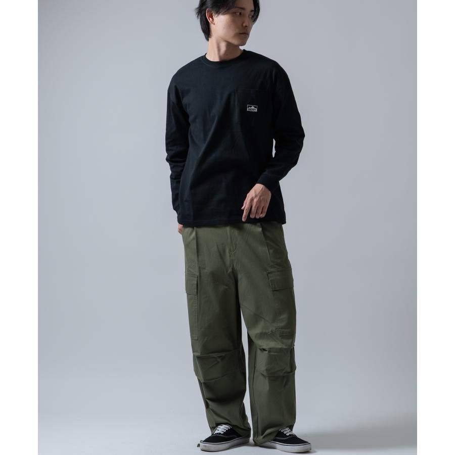 長袖Tシャツ メンズ GERRY ジェリー 別注 マウントロゴ ワンポイント 刺しゅう ロンT カットソー ポケT アウトドア ストリート アメカジ 古着MIX | GERRY | 10