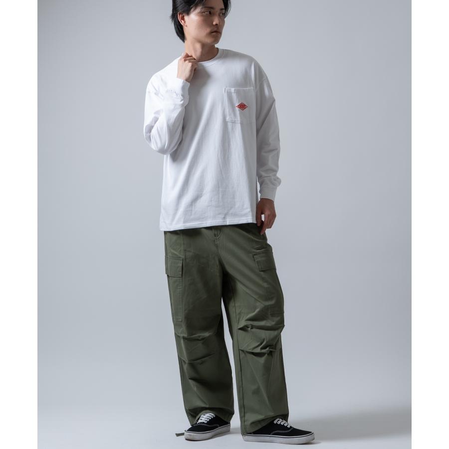 長袖Tシャツ メンズ GERRY ジェリー 別注 ダイヤロゴ ワンポイント 刺しゅう ロンT カットソー ポケT アウトドア ストリート アメカジ 古着MIX | GERRY | 06