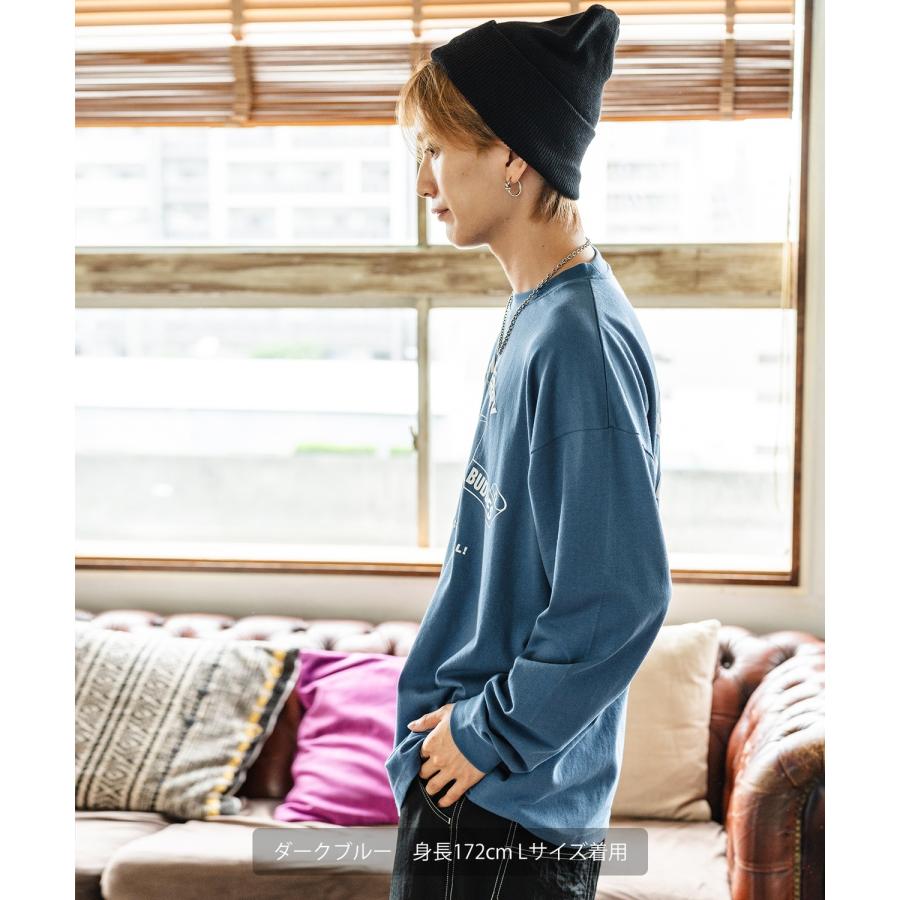 長袖Tシャツ メンズ TOM&JERRY トムとジェリー プリント カットソー ロンT カートゥーン 大きめ アメカジ カジュアル スケーター ストリート 古着MIX | improves | 19