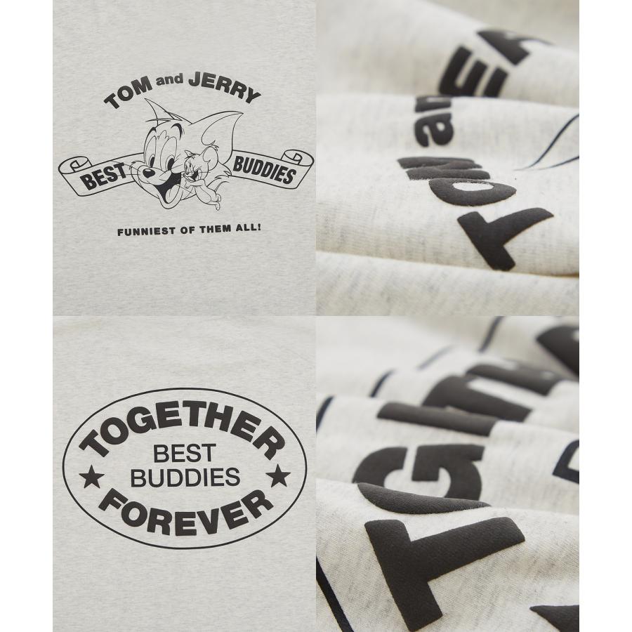 長袖Tシャツ メンズ TOM&JERRY トムとジェリー プリント カットソー ロンT カートゥーン 大きめ アメカジ カジュアル スケーター ストリート 古着MIX | improves | 23