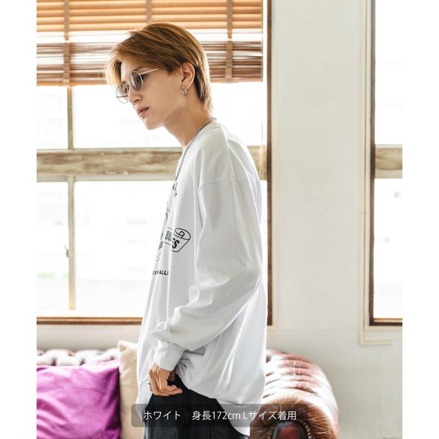 長袖Tシャツ メンズ TOM&JERRY トムとジェリー プリント カットソー ロンT カートゥーン 大きめ アメカジ カジュアル スケーター ストリート 古着MIX | improves | 10