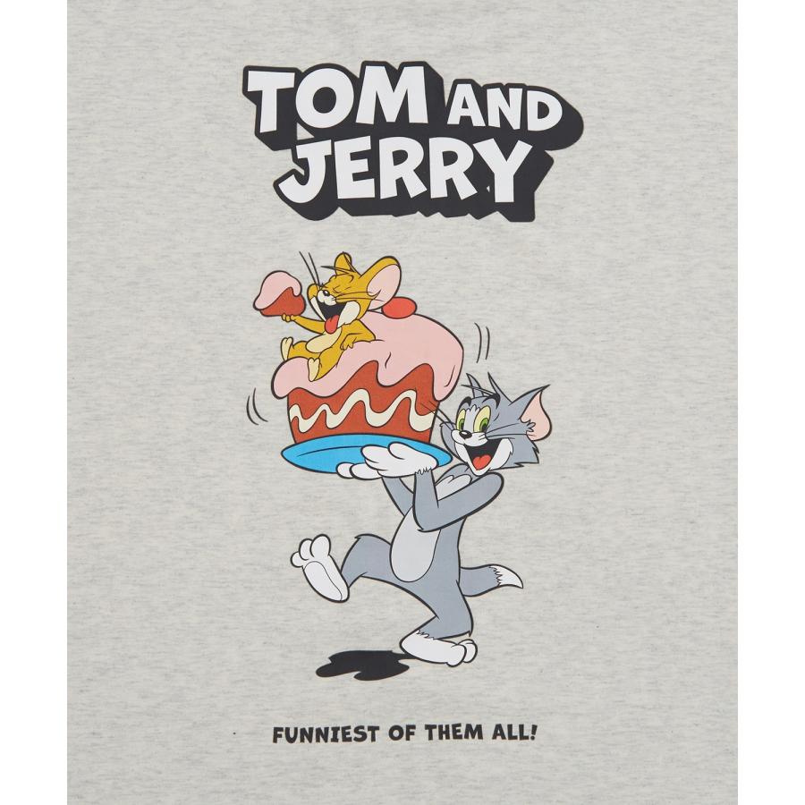 長袖Tシャツ メンズ TOM&JERRY トムとジェリー プリント ケーキ カットソー ロンT カートゥーン 大きめ アメカジ カジュアル スケーター ストリート 古着MIX | improves | 22