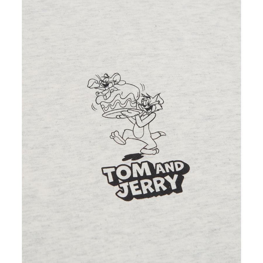 長袖Tシャツ メンズ TOM&JERRY トムとジェリー プリント ケーキ カットソー ロンT カートゥーン 大きめ アメカジ カジュアル スケーター ストリート 古着MIX | improves | 23