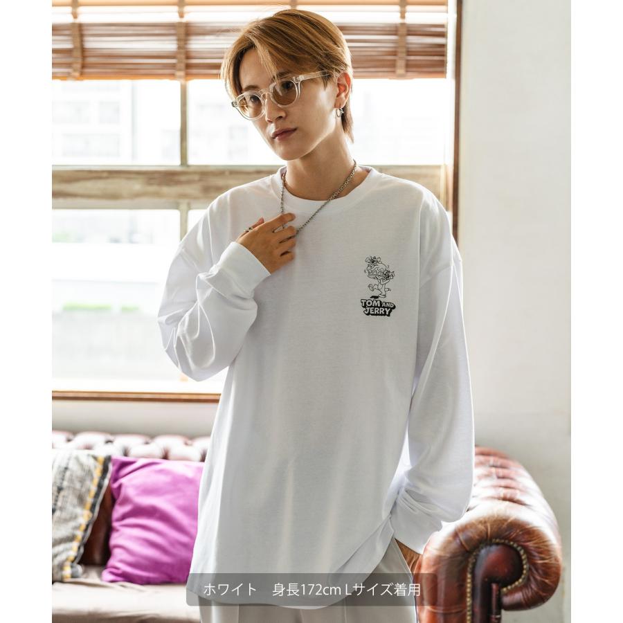 長袖Tシャツ メンズ TOM&JERRY トムとジェリー プリント ケーキ カットソー ロンT カートゥーン 大きめ アメカジ カジュアル スケーター ストリート 古着MIX | improves | 05