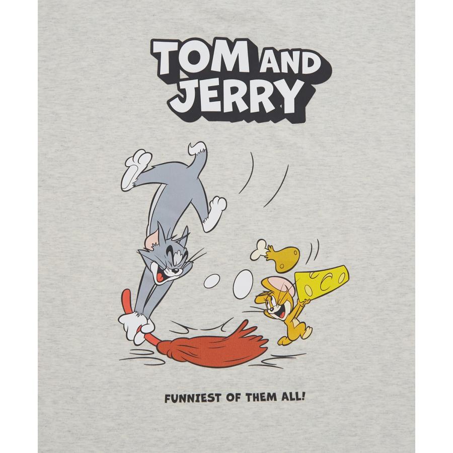 長袖Tシャツ メンズ TOM&JERRY トムとジェリー プリント スウィープ カットソー ロンT カートゥーン 大きめ アメカジ カジュアル スケーター 古着MIX | improves | 22