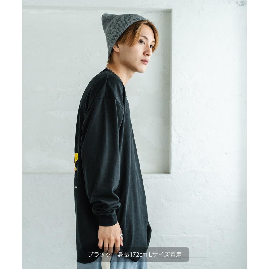 長袖Tシャツ メンズ TOM&JERRY トムとジェリー プリント スウィープ カットソー ロンT カートゥーン 大きめ アメカジ カジュアル スケーター 古着MIX | improves | 10