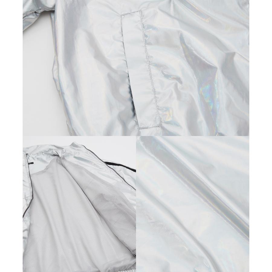 トラックジャケット メンズ シャイニー スタンドカラー ラインジャケット ブルゾン ウィンドブレーカー アウター スケーター ストリート 古着MIX 韓国 | improves | 22