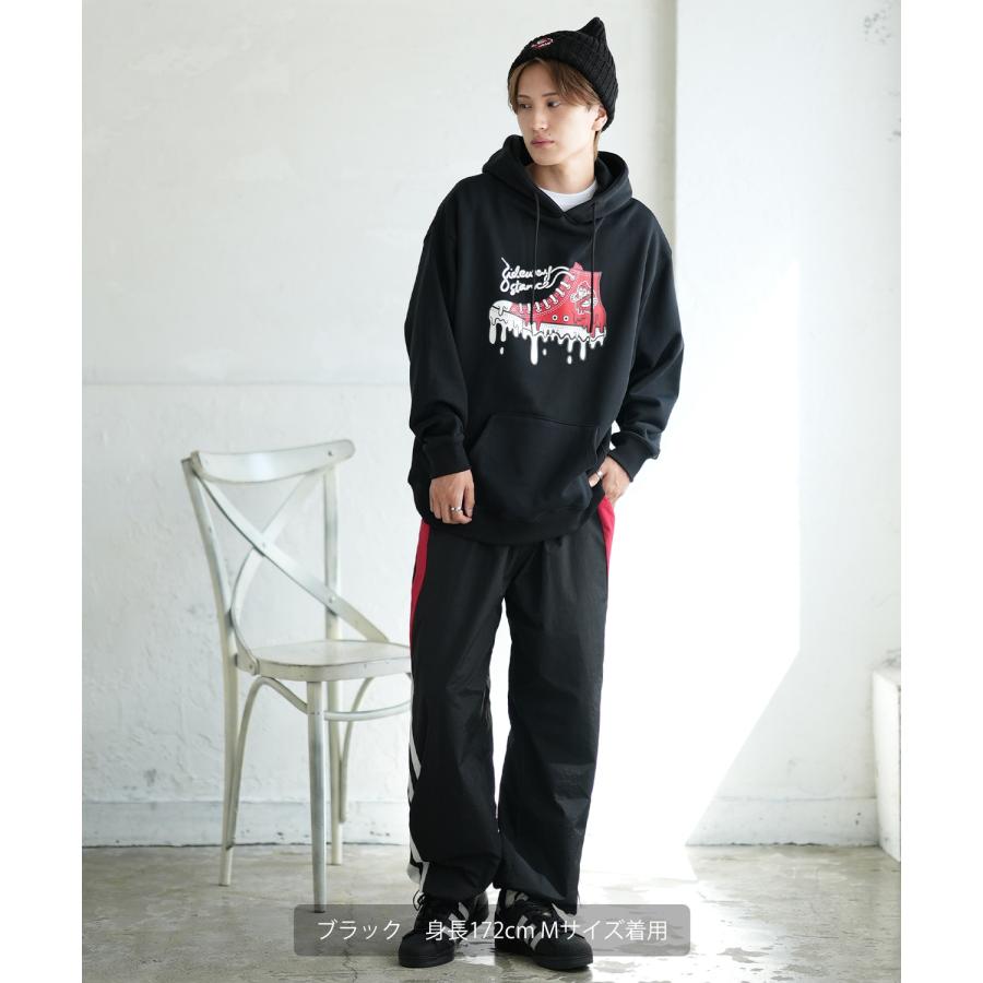 ナイロンパンツ メンズ ラインパンツ ワイドパンツ イージーパンツ カジュアルパンツ ボトムス アメカジ カジュアル ストリート スケーター 韓国 | improves | 09