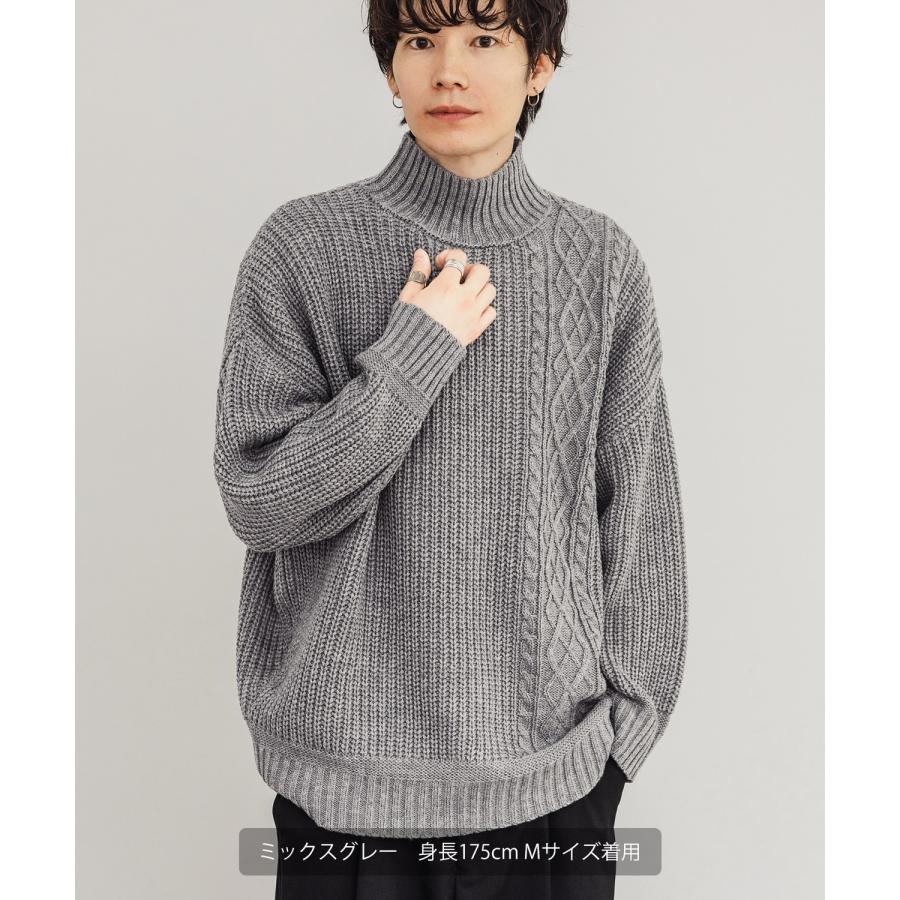 improves（インプローブス） セーター メンズ ケーブル編み ボトル