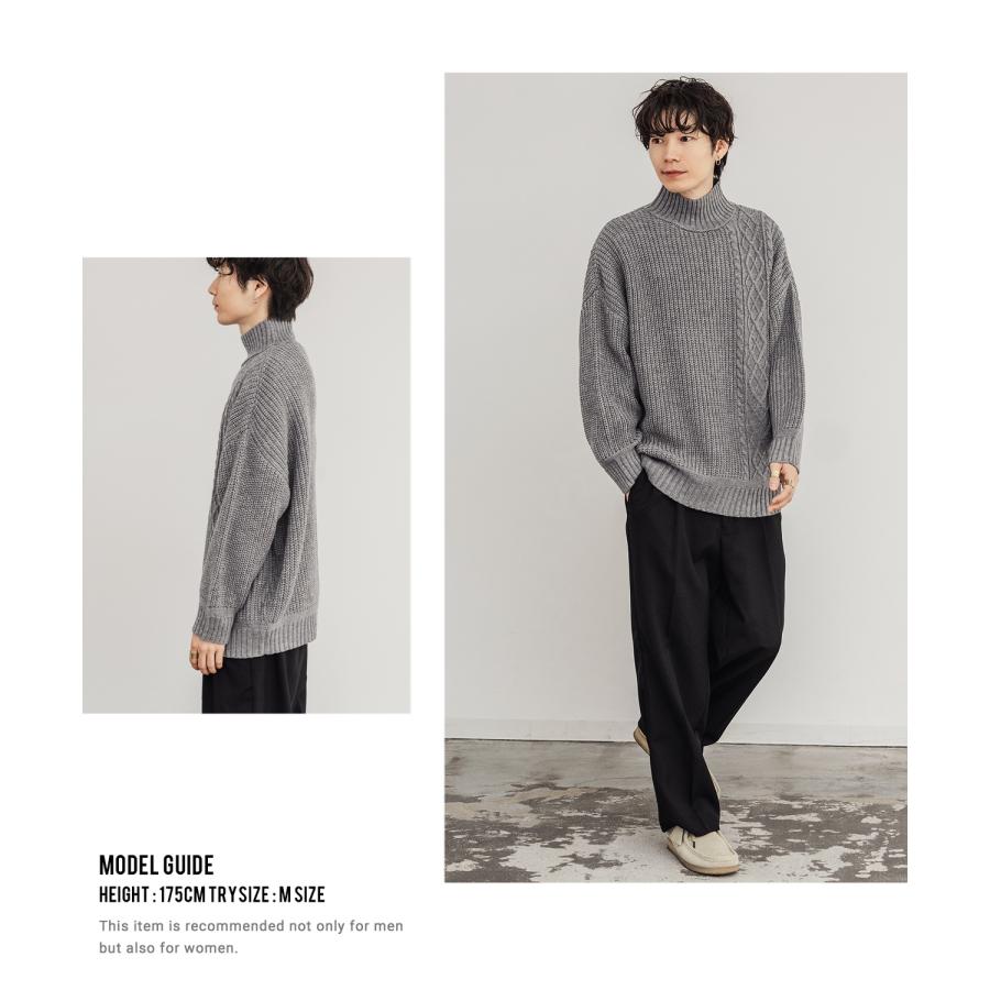 improves（インプローブス） セーター メンズ ケーブル編み ボトル