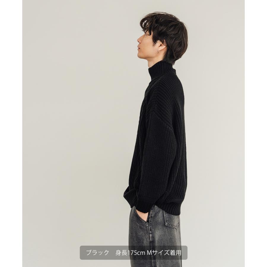 improves（インプローブス） セーター メンズ ケーブル編み ボトル