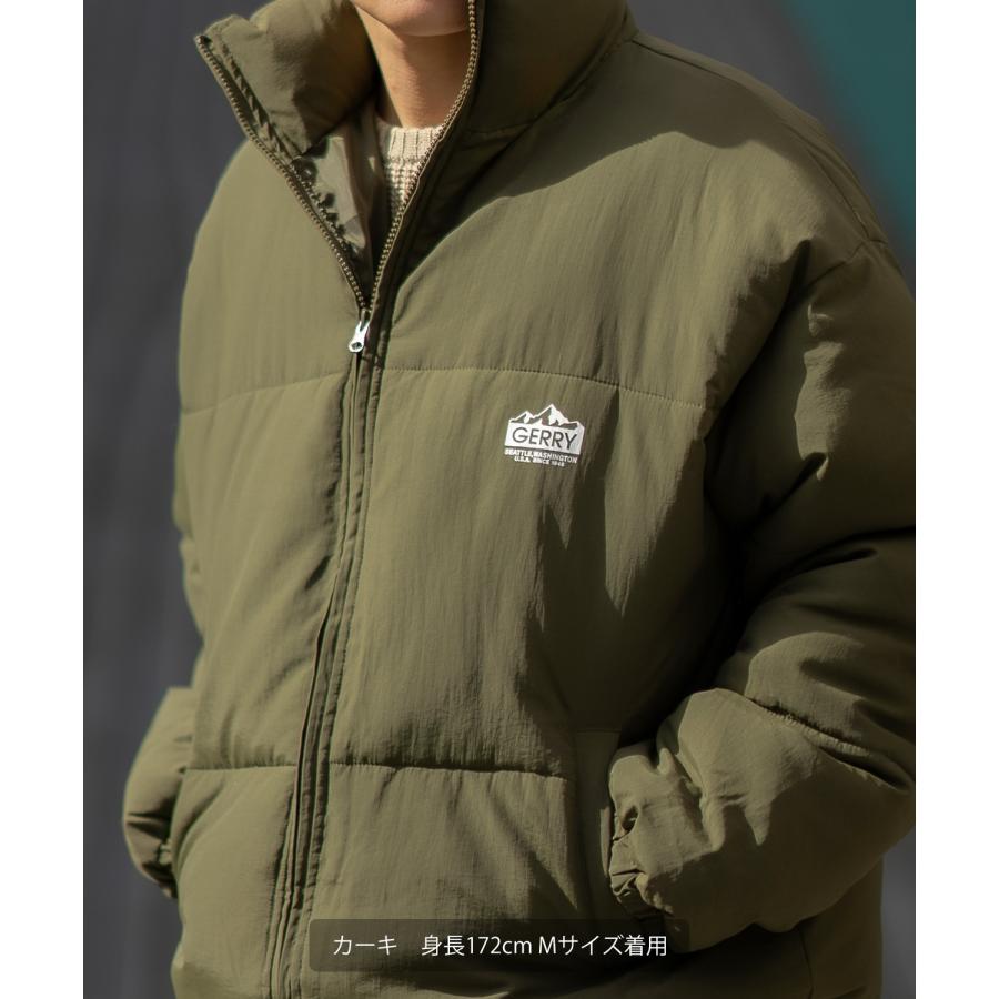 【予約販売 / 12月末発送予定】ダウンジャケット メンズ GERRY ジェリー 別注 エコダウン ブルゾン ジャンパー ワンポイント 防風 撥水 防寒 スケーター 韓国 | GERRY | 16