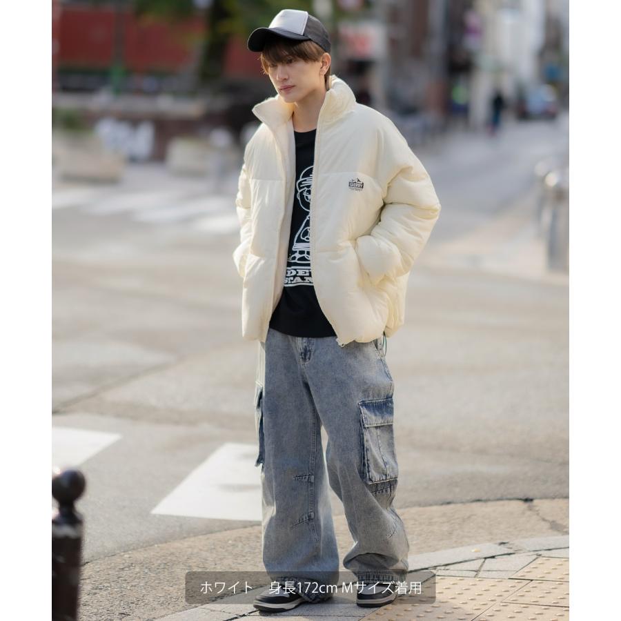 【予約販売 / 12月末発送予定】ダウンジャケット メンズ GERRY ジェリー 別注 エコダウン ブルゾン ジャンパー ワンポイント 防風 撥水 防寒 スケーター 韓国 | GERRY | 08