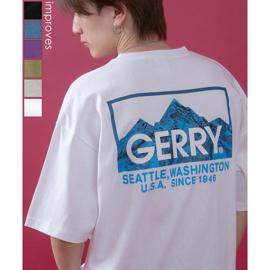 半袖Tシャツ メンズ GERRY ジェリー 別注プリント カットソー バックプリント ワンポイントプリント アウトドア ストリート アメカジ | GERRY