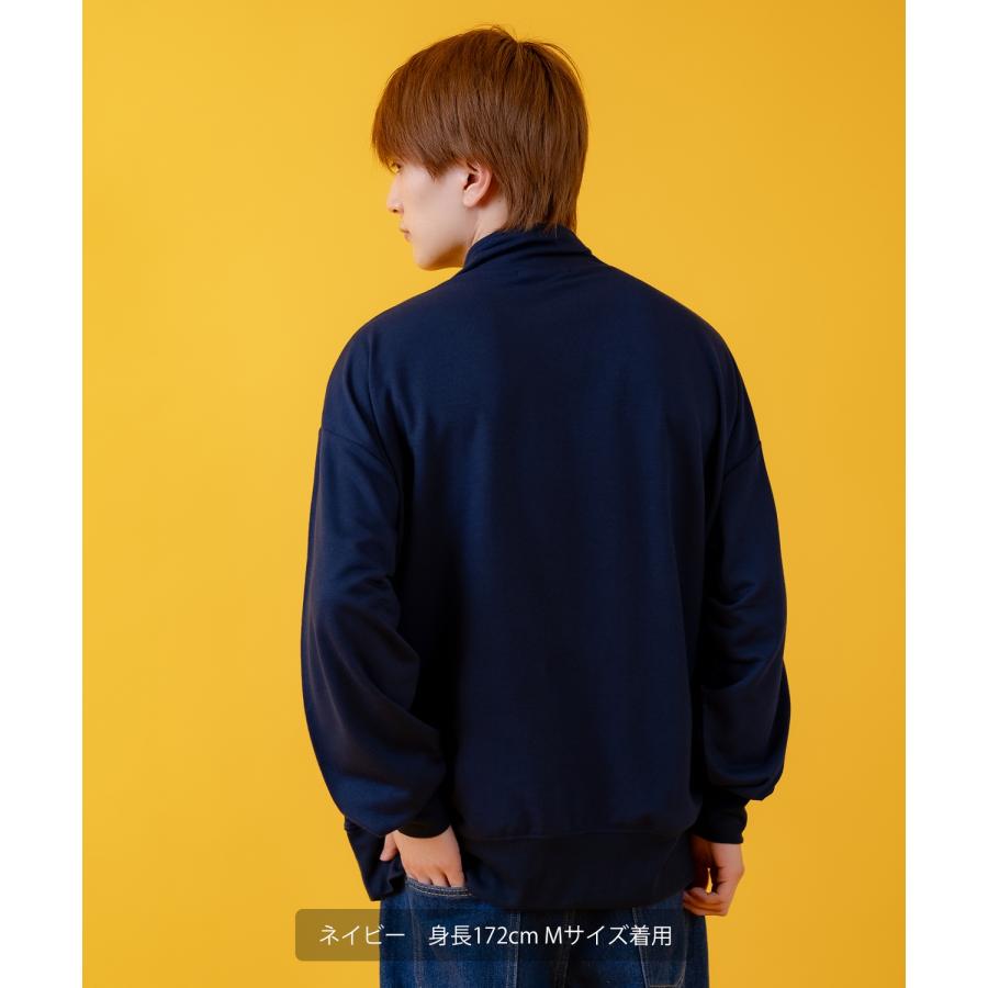 トレーナー メンズ ライトスウェット ハーフジップ スウェットシャツ 部屋着 シンプル カジュアル アメカジ ストリート スケーター ブラック チャコール グレー | improves | 14