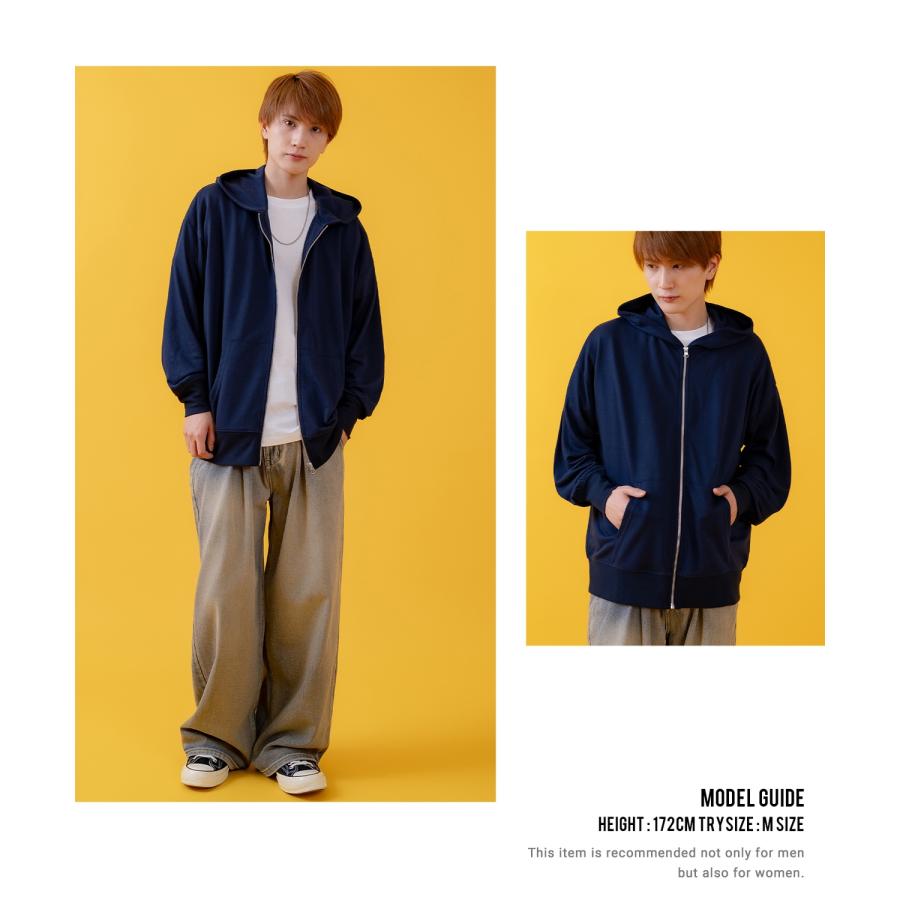 パーカー メンズ ライトスウェット ジップアップパーカー フーディー 部屋着 シンプル カジュアル アメカジ ストリート スケーター ブラック チャコール グレー | improves | 19