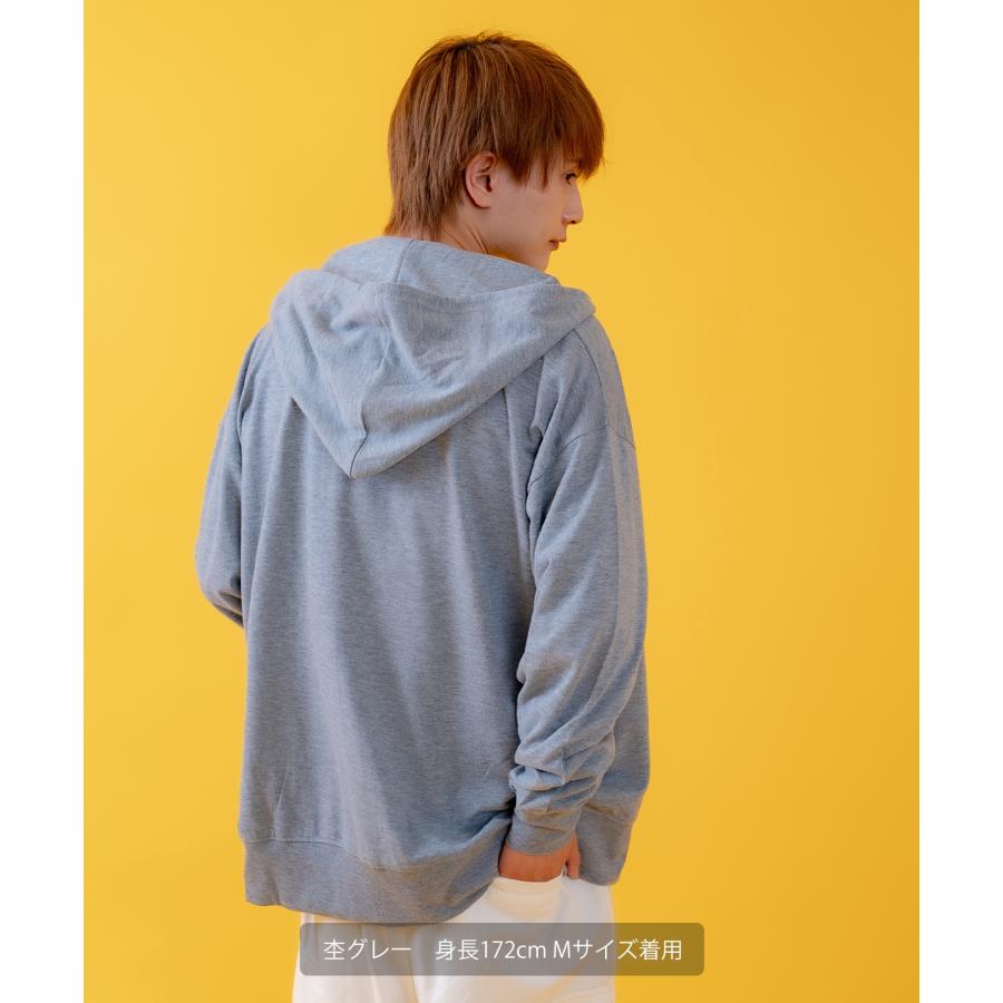 パーカー メンズ ライトスウェット ジップアップパーカー フーディー 部屋着 シンプル カジュアル アメカジ ストリート スケーター ブラック チャコール グレー | improves | 21