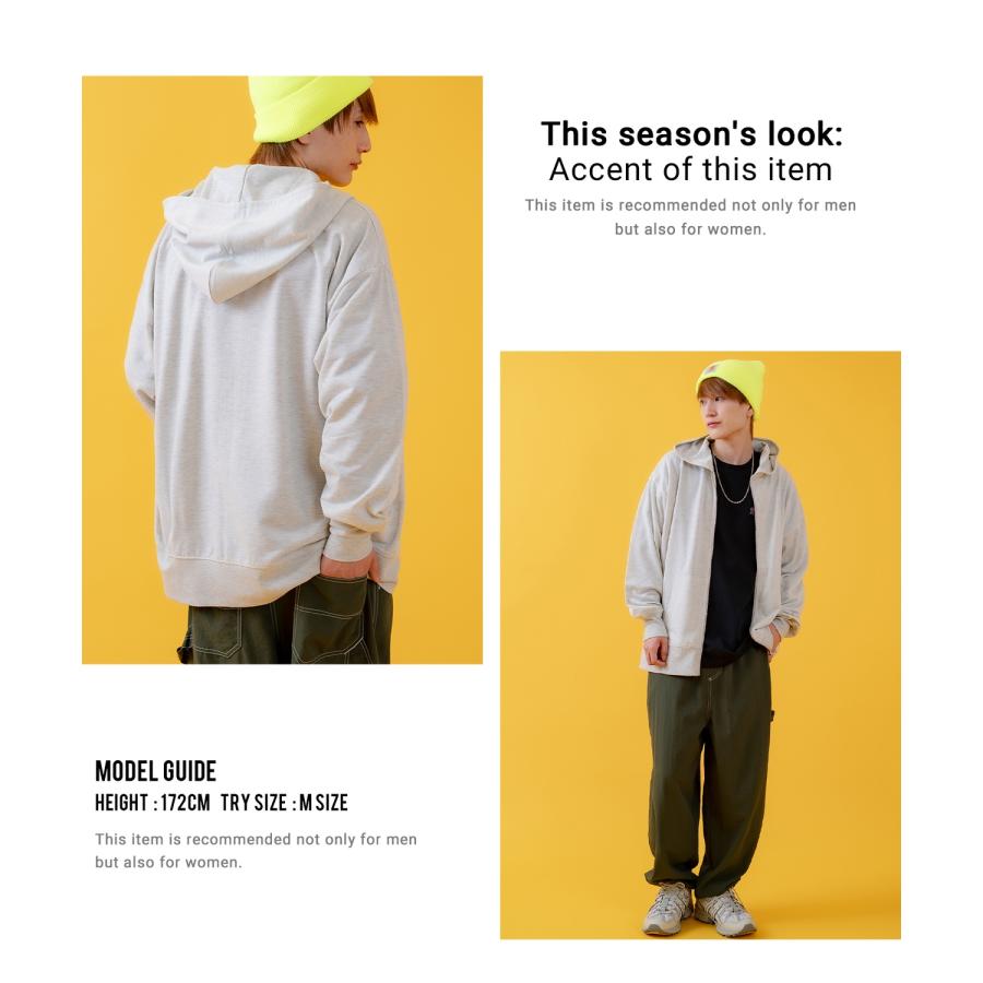 パーカー メンズ ライトスウェット ジップアップパーカー フーディー 部屋着 シンプル カジュアル アメカジ ストリート スケーター ブラック チャコール グレー | improves | 08