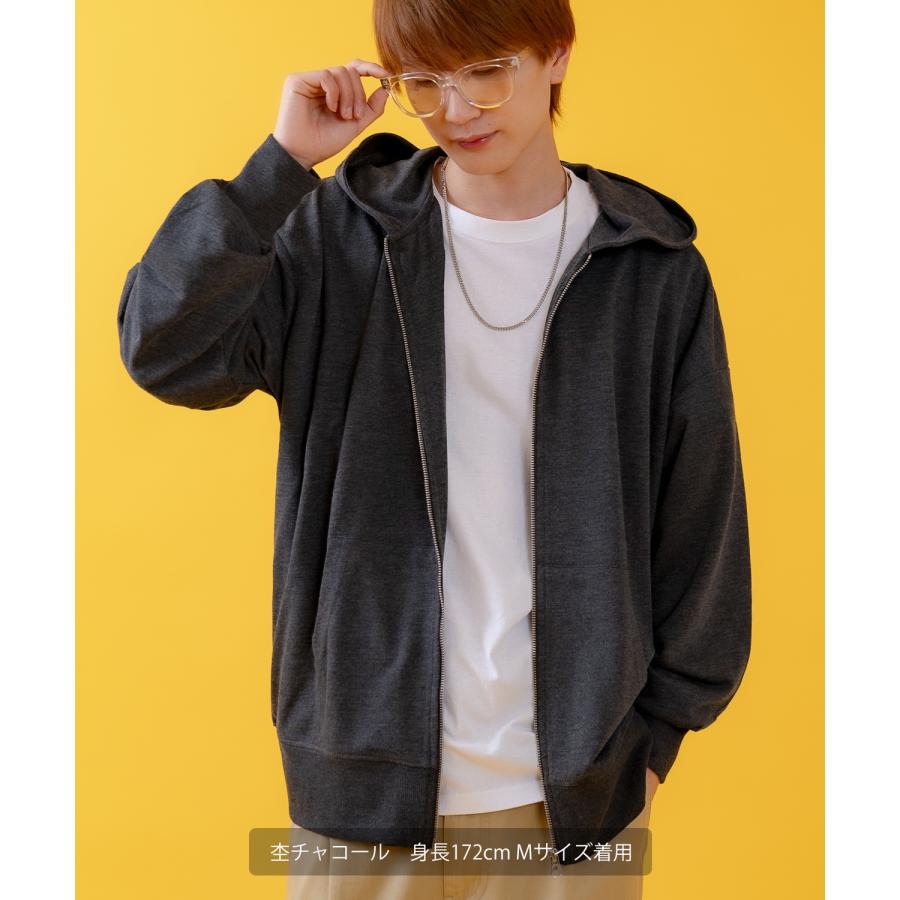 パーカー メンズ ライトスウェット ジップアップパーカー フーディー 部屋着 シンプル カジュアル アメカジ ストリート スケーター ブラック チャコール グレー | improves | 12
