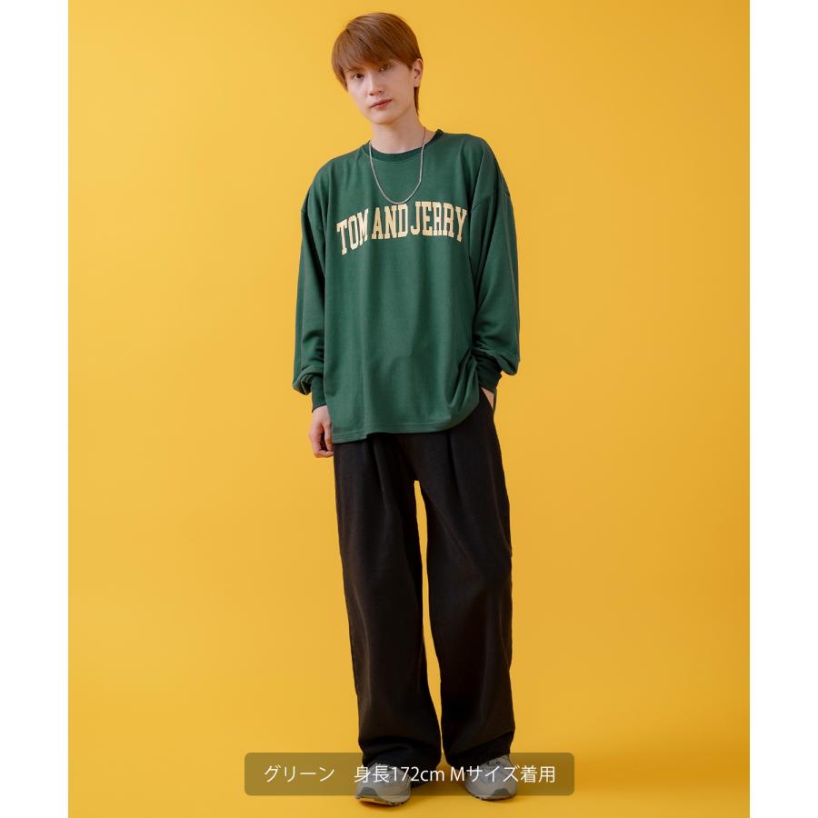 長袖Tシャツ メンズ TOM&JERRY トムとジェリー プリント カットソー ロンT カートゥーン 大きめ アメカジ カジュアル スケーター ストリート 古着MIX | improves | 15