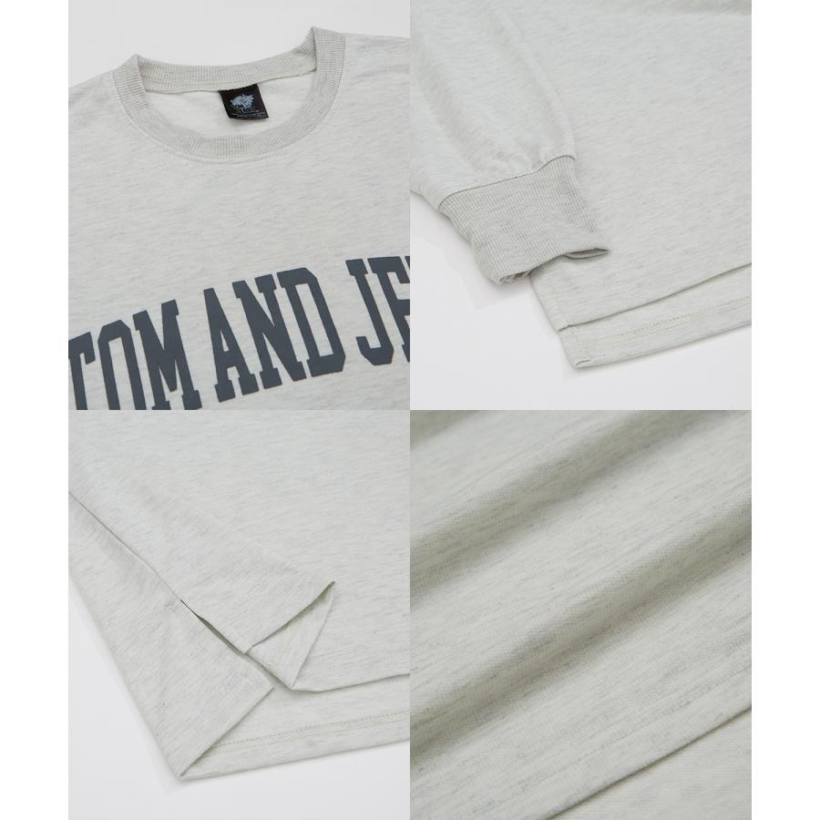 長袖Tシャツ メンズ TOM&JERRY トムとジェリー プリント カットソー ロンT カートゥーン 大きめ アメカジ カジュアル スケーター ストリート 古着MIX | improves | 21