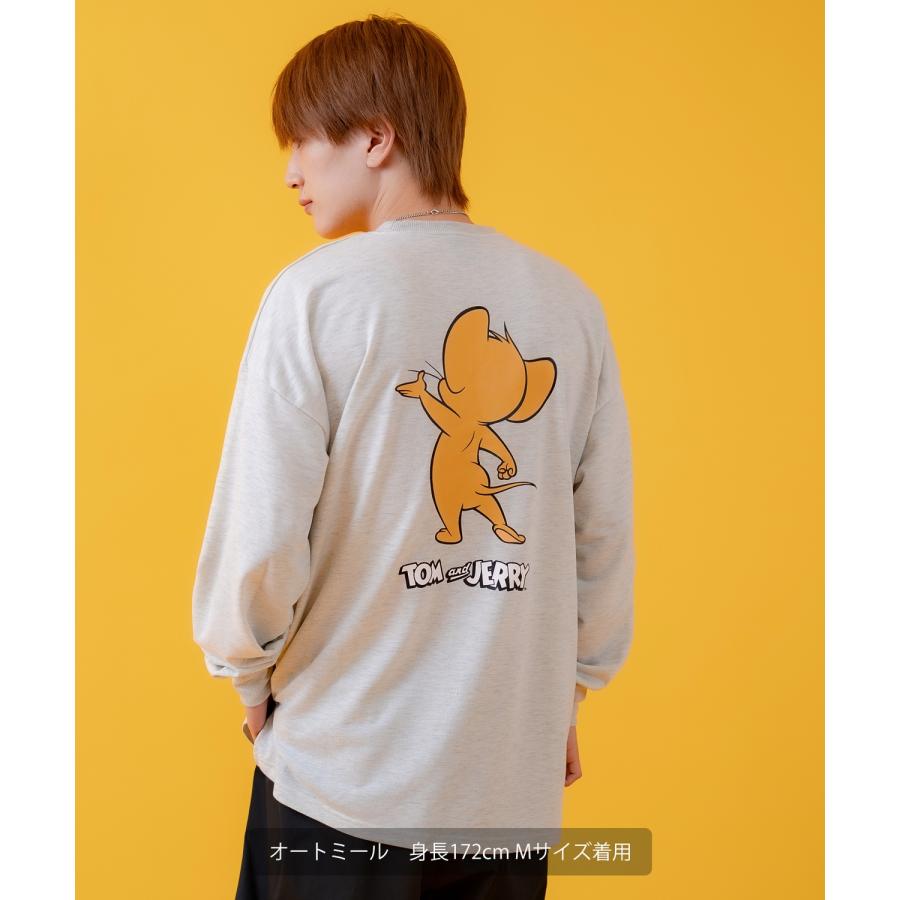 長袖Tシャツ メンズ TOM&JERRY トムとジェリー プリント カットソー ロンT カートゥーン 大きめ アメカジ カジュアル スケーター ストリート 古着MIX | improves | 06