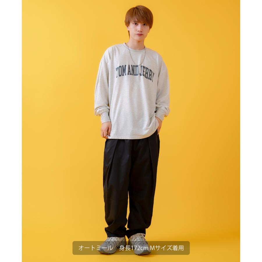 長袖Tシャツ メンズ TOM&JERRY トムとジェリー プリント カットソー ロンT カートゥーン 大きめ アメカジ カジュアル スケーター ストリート 古着MIX | improves | 07