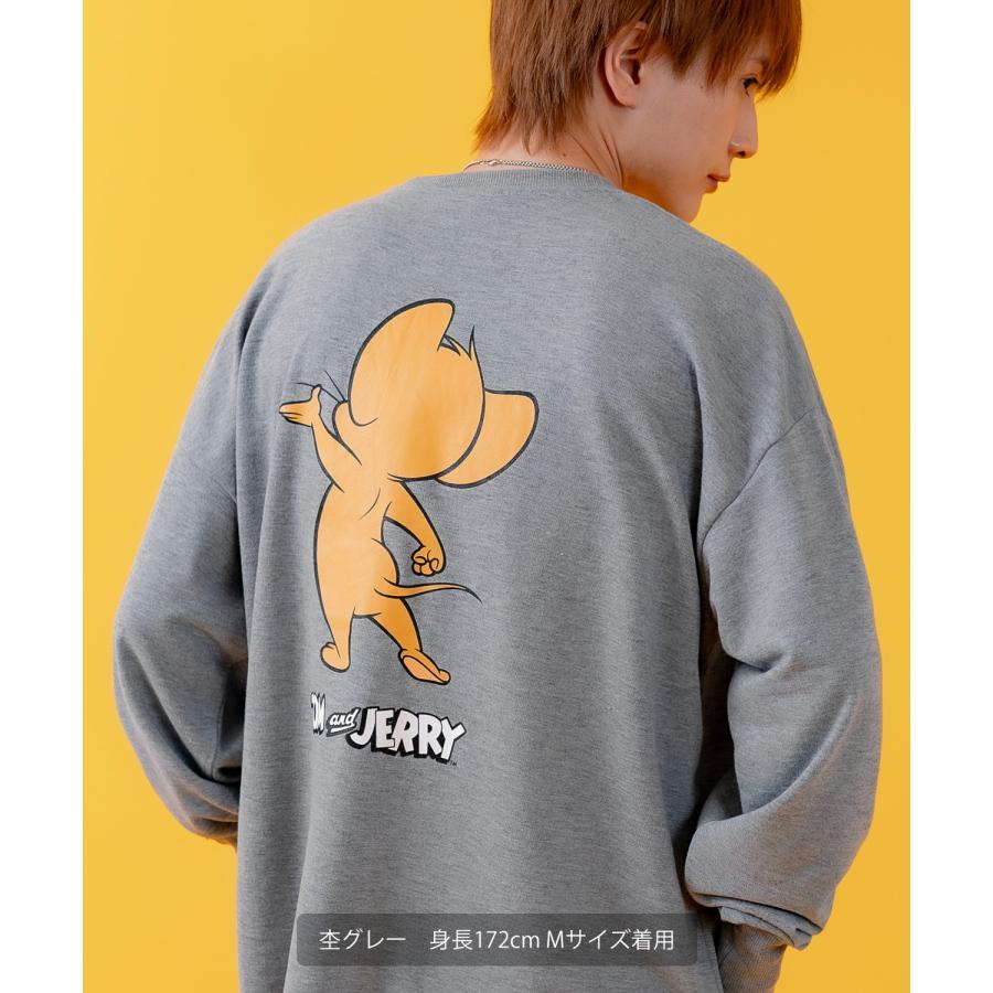 長袖Tシャツ メンズ TOM&JERRY トムとジェリー プリント カットソー ロンT カートゥーン 大きめ アメカジ カジュアル スケーター ストリート 古着MIX | improves | 10