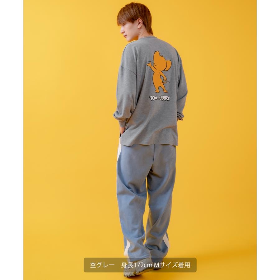 長袖Tシャツ メンズ TOM&JERRY トムとジェリー プリント カットソー ロンT カートゥーン 大きめ アメカジ カジュアル スケーター ストリート 古着MIX | improves | 12