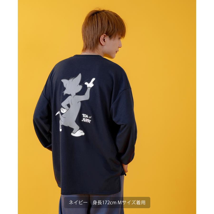 長袖Tシャツ メンズ TOM&JERRY トムとジェリー プリント カットソー ロンT カートゥーン 大きめ アメカジ カジュアル スケーター ストリート 古着MIX | improves | 14