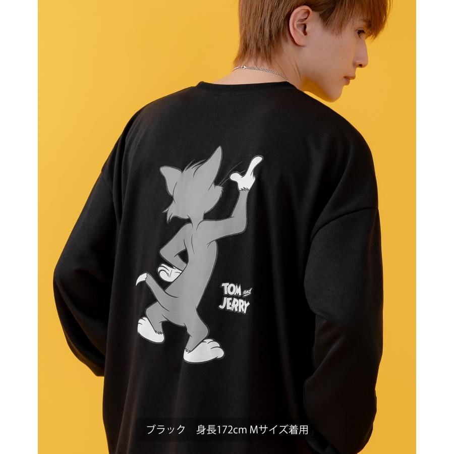 長袖Tシャツ メンズ TOM&JERRY トムとジェリー プリント カットソー ロンT カートゥーン 大きめ アメカジ カジュアル スケーター ストリート 古着MIX | improves | 18