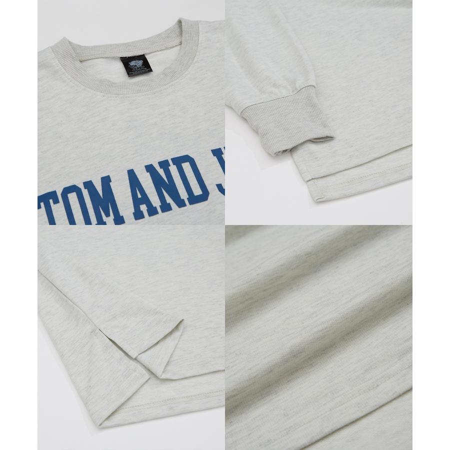 長袖Tシャツ メンズ TOM&JERRY トムとジェリー プリント カットソー ロンT カートゥーン 大きめ アメカジ カジュアル スケーター ストリート 古着MIX | improves | 21