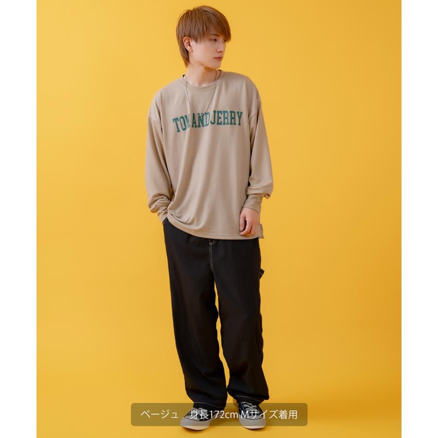 長袖Tシャツ メンズ TOM&JERRY トムとジェリー プリント カットソー ロンT カートゥーン 大きめ アメカジ カジュアル スケーター ストリート 古着MIX | improves | 11