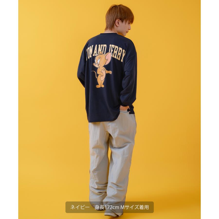 長袖Tシャツ メンズ TOM&JERRY トムとジェリー プリント カットソー ロンT カートゥーン 大きめ アメカジ カジュアル スケーター ストリート 古着MIX | improves | 16