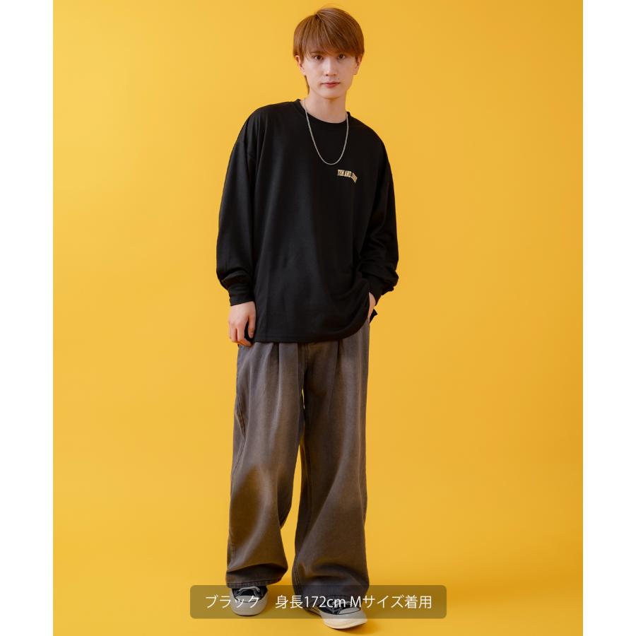 長袖Tシャツ メンズ TOM&JERRY トムとジェリー プリント カットソー ロンT カートゥーン 大きめ アメカジ カジュアル スケーター ストリート 古着MIX | improves | 19