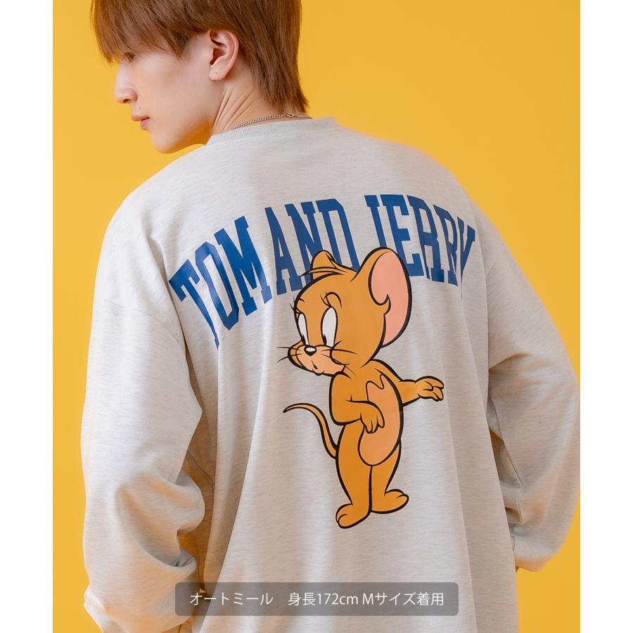 長袖Tシャツ メンズ TOM&JERRY トムとジェリー プリント カットソー ロンT カートゥーン 大きめ アメカジ カジュアル スケーター ストリート 古着MIX | improves | 06