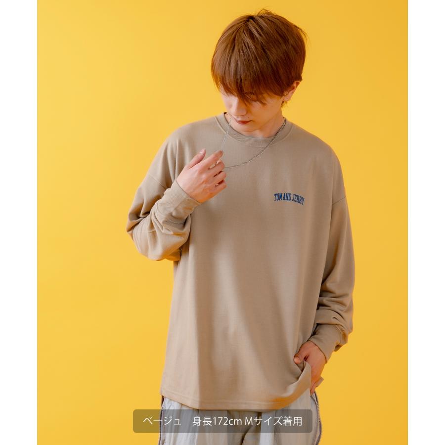 長袖Tシャツ メンズ TOM&JERRY トムとジェリー プリント カットソー ロンT カートゥーン 大きめ アメカジ カジュアル スケーター ストリート 古着MIX | improves | 09