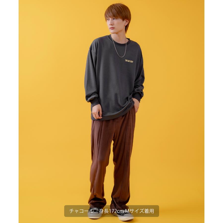 長袖Tシャツ メンズ TOM&JERRY トムとジェリー プリント カットソー ロンT カートゥーン 大きめ アメカジ カジュアル スケーター ストリート 古着MIX | improves | 15