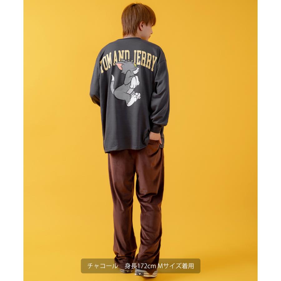 長袖Tシャツ メンズ TOM&JERRY トムとジェリー プリント カットソー ロンT カートゥーン 大きめ アメカジ カジュアル スケーター ストリート 古着MIX | improves | 16