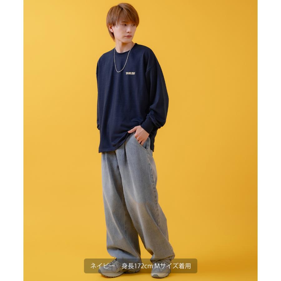 長袖Tシャツ メンズ TOM&JERRY トムとジェリー プリント カットソー ロンT カートゥーン 大きめ アメカジ カジュアル スケーター ストリート 古着MIX | improves | 11