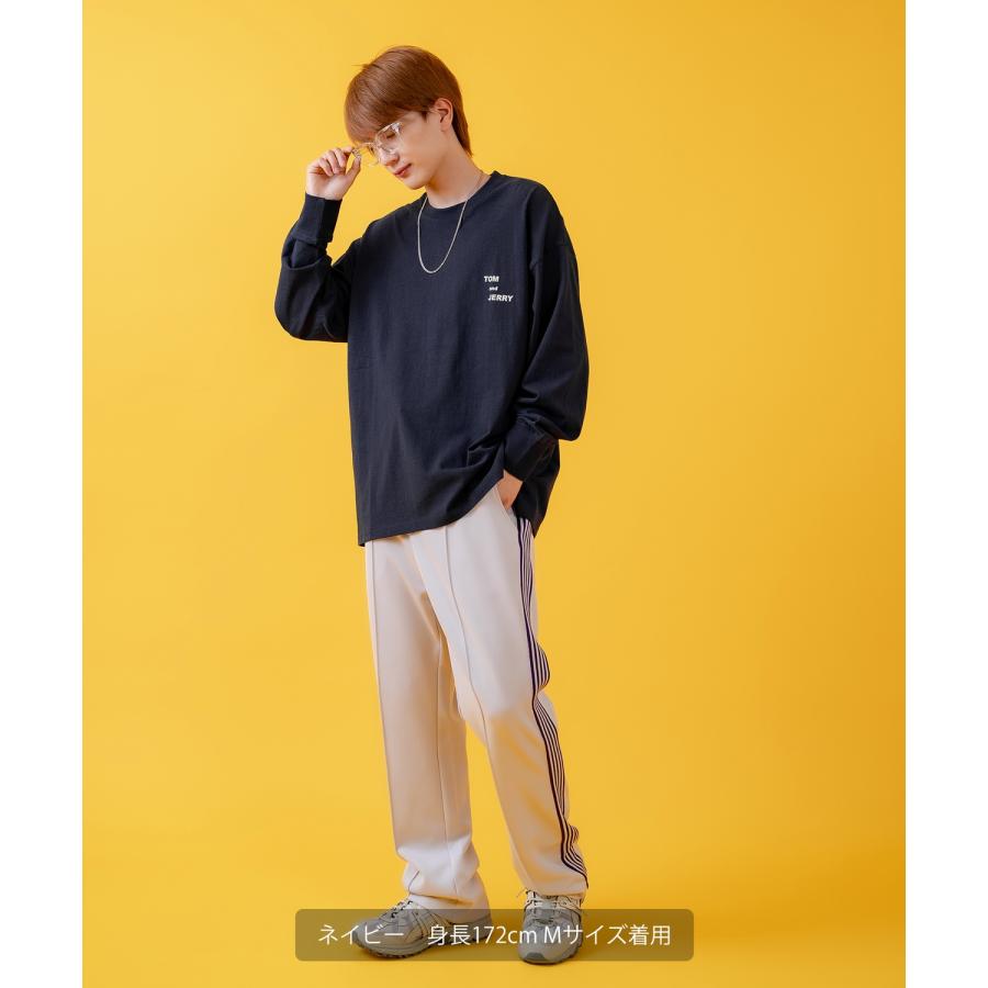 長袖Tシャツ メンズ TOM&JERRY トムとジェリー プリント カットソー ロンT カートゥーン 大きめ アメカジ カジュアル スケーター ストリート 古着MIX | improves | 16