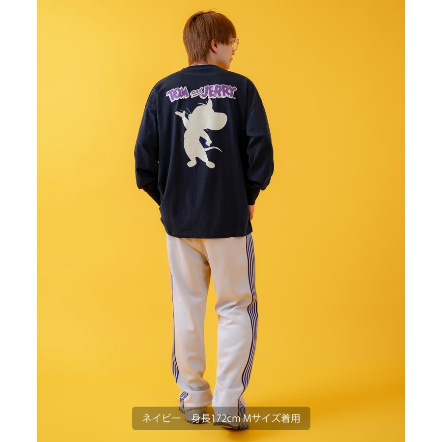 長袖Tシャツ メンズ TOM&JERRY トムとジェリー プリント カットソー ロンT カートゥーン 大きめ アメカジ カジュアル スケーター ストリート 古着MIX | improves | 17